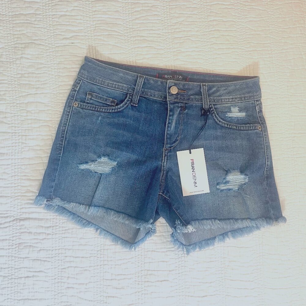 Fran Denim Athletic Fit Shorts